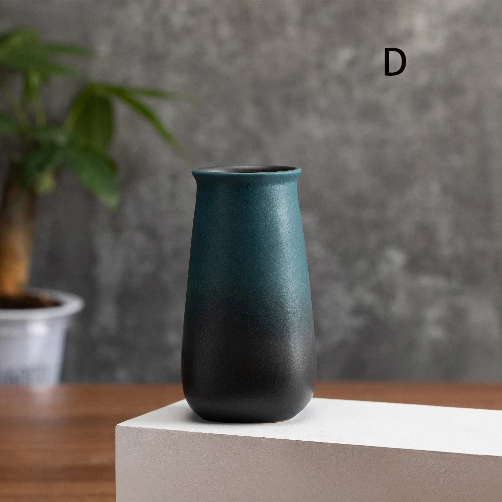 Matte Frosted Ceramic Bud Vase