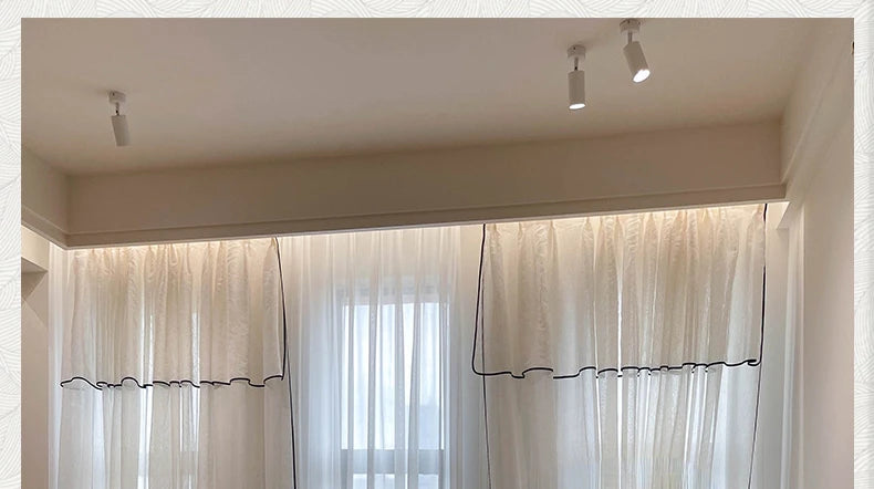 Vintage Tulle Blackout Curtains