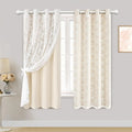 Modern Linen Blackout Curtains, 63"