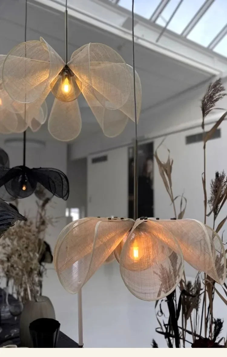 Wabi-Sabi Fabric Pendant Chandelier