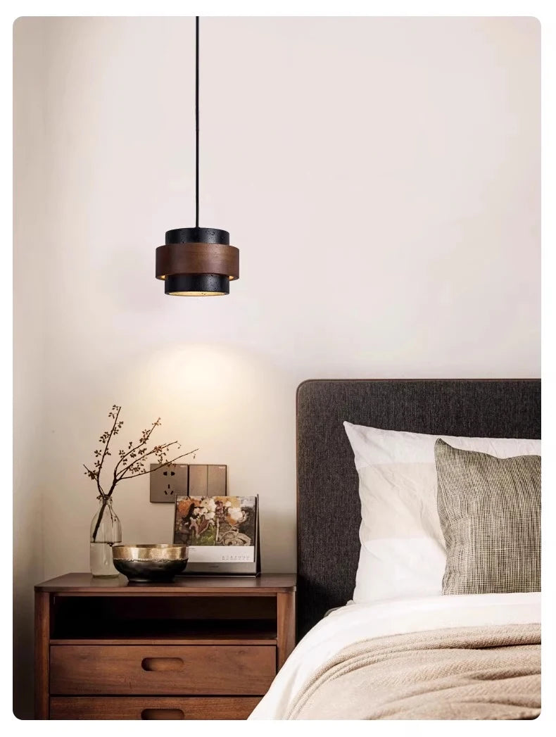 Wabi-Sabi Wood Pendant Chandelier