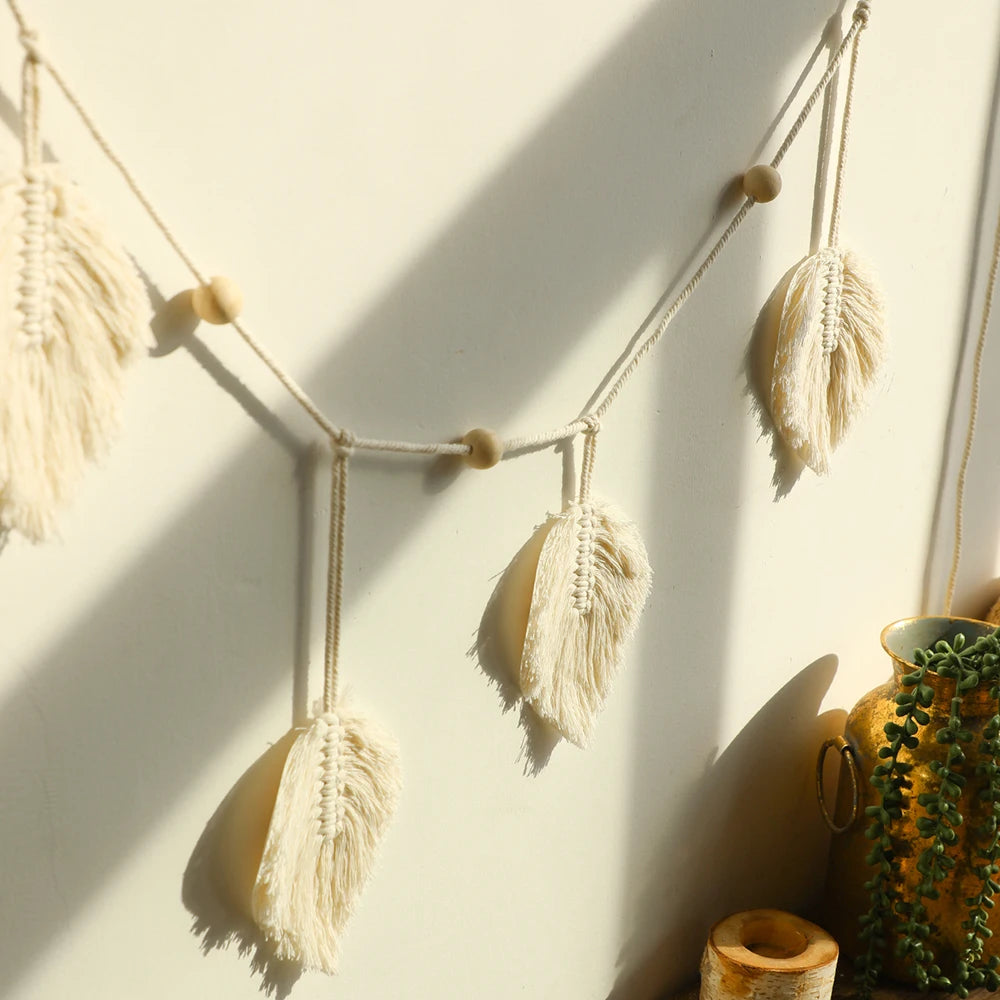Large Leaf Macrame Hanging