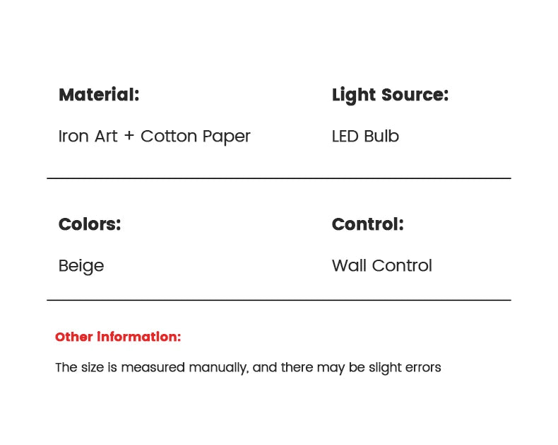 Wabi-Sabi Paper Pendant Chandelier