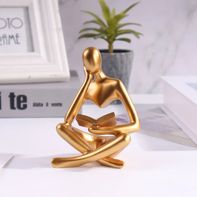 Reading Man Mini Figurine