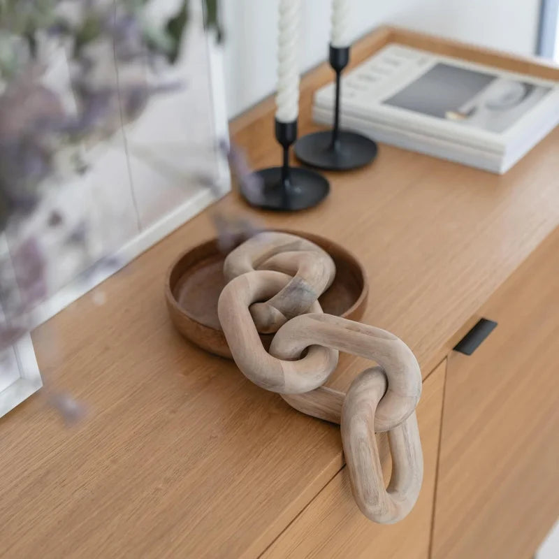 Boho Wood Chain Sculpture