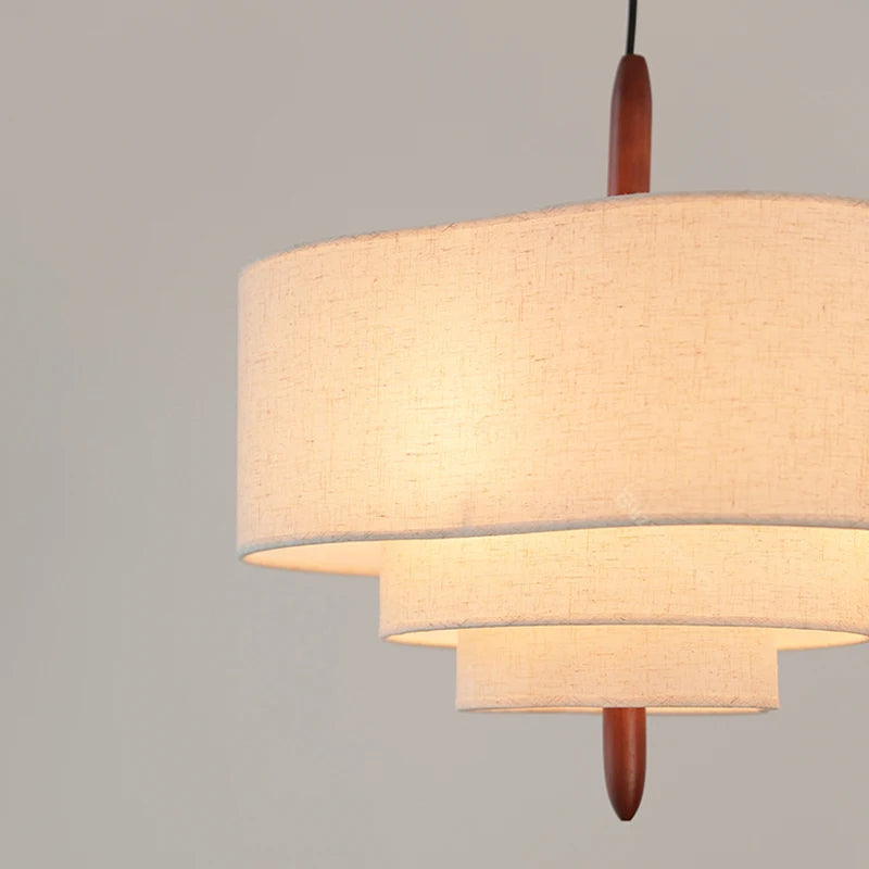 Wabi-Sabi Fabric Pendant Chandelier