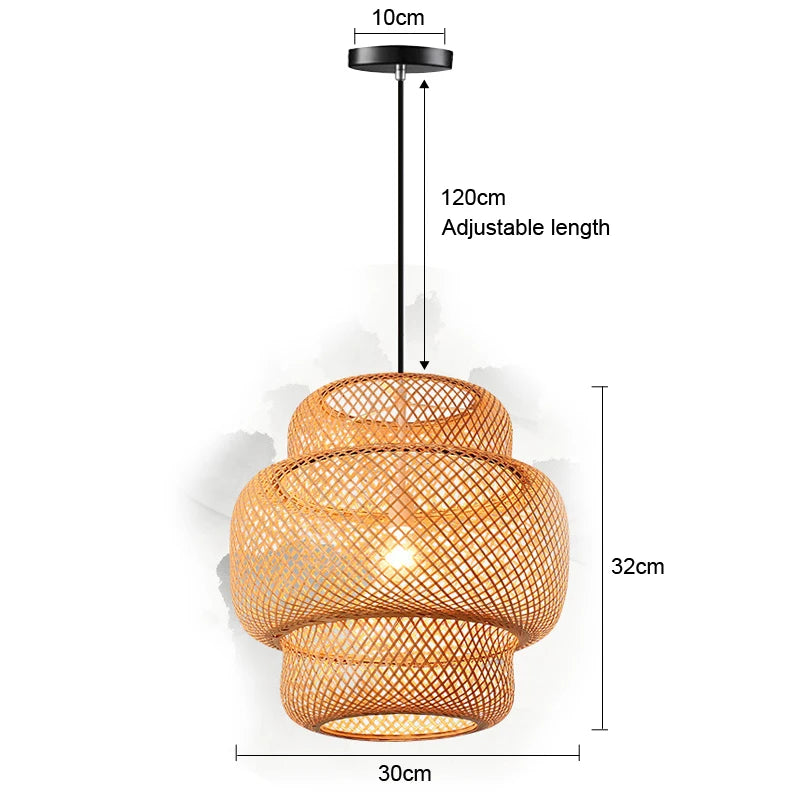 Rattan Pendant Chandelier