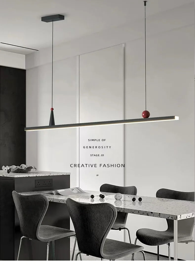 Minimalist Linear Pendant Light