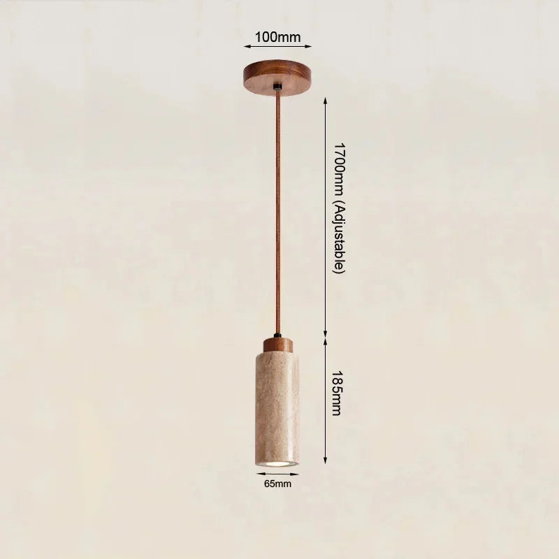Wabi-Sabi Stone Pendant Lamp