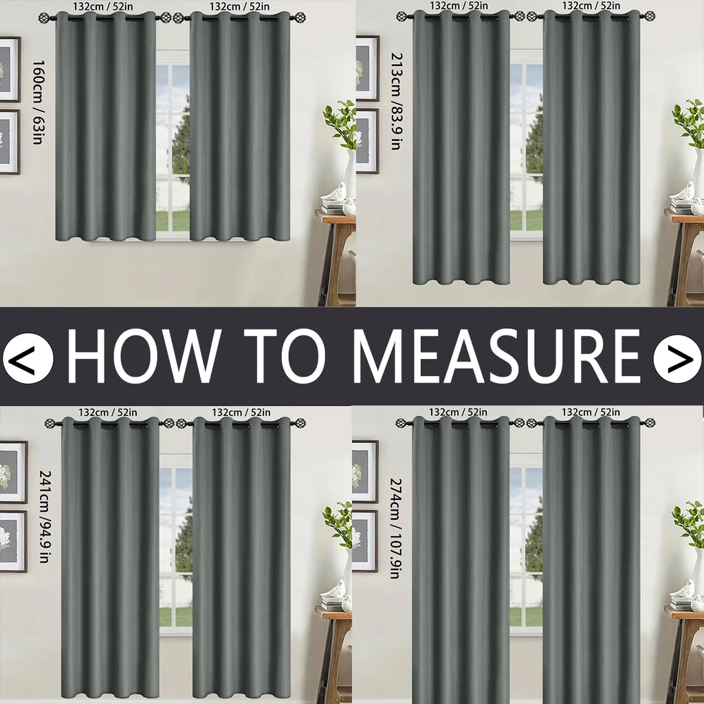 Modern Linen Blackout Curtains