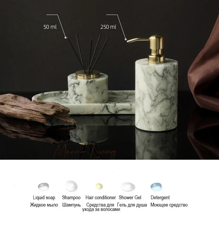 Emerald Marble Bathroom Set