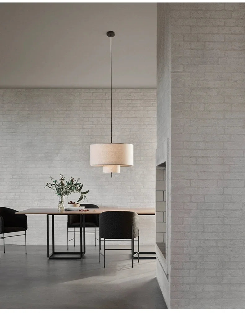 Wabi-Sabi Fabric Pendant Chandelier