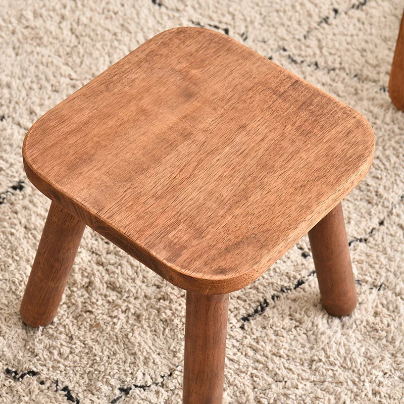 Wooden Shoe Bench Stool