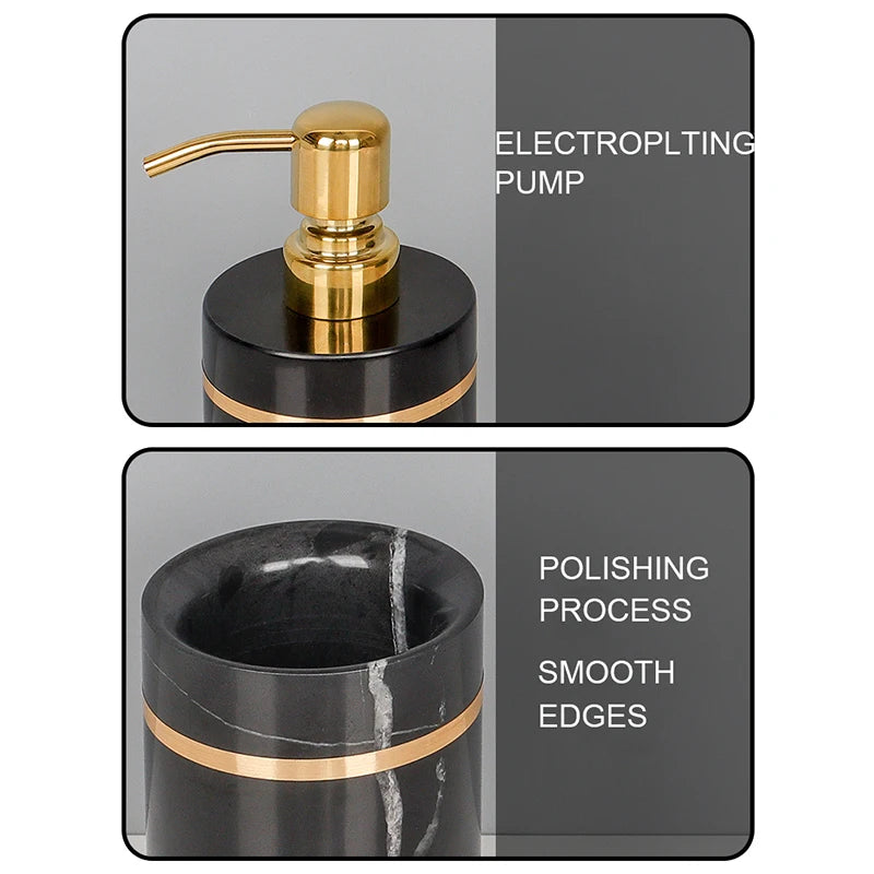 Nero Marquina Bathroom Set