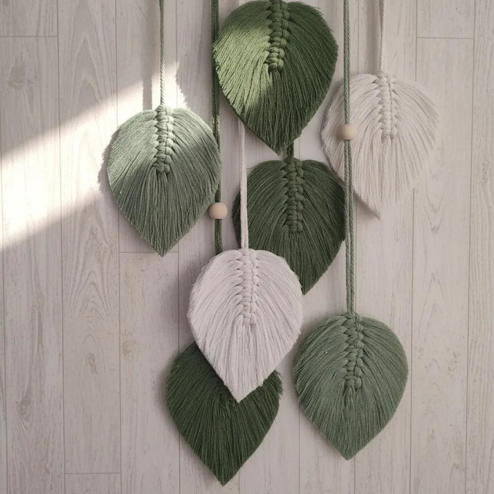 Boho Green Macrame Wall Hanging