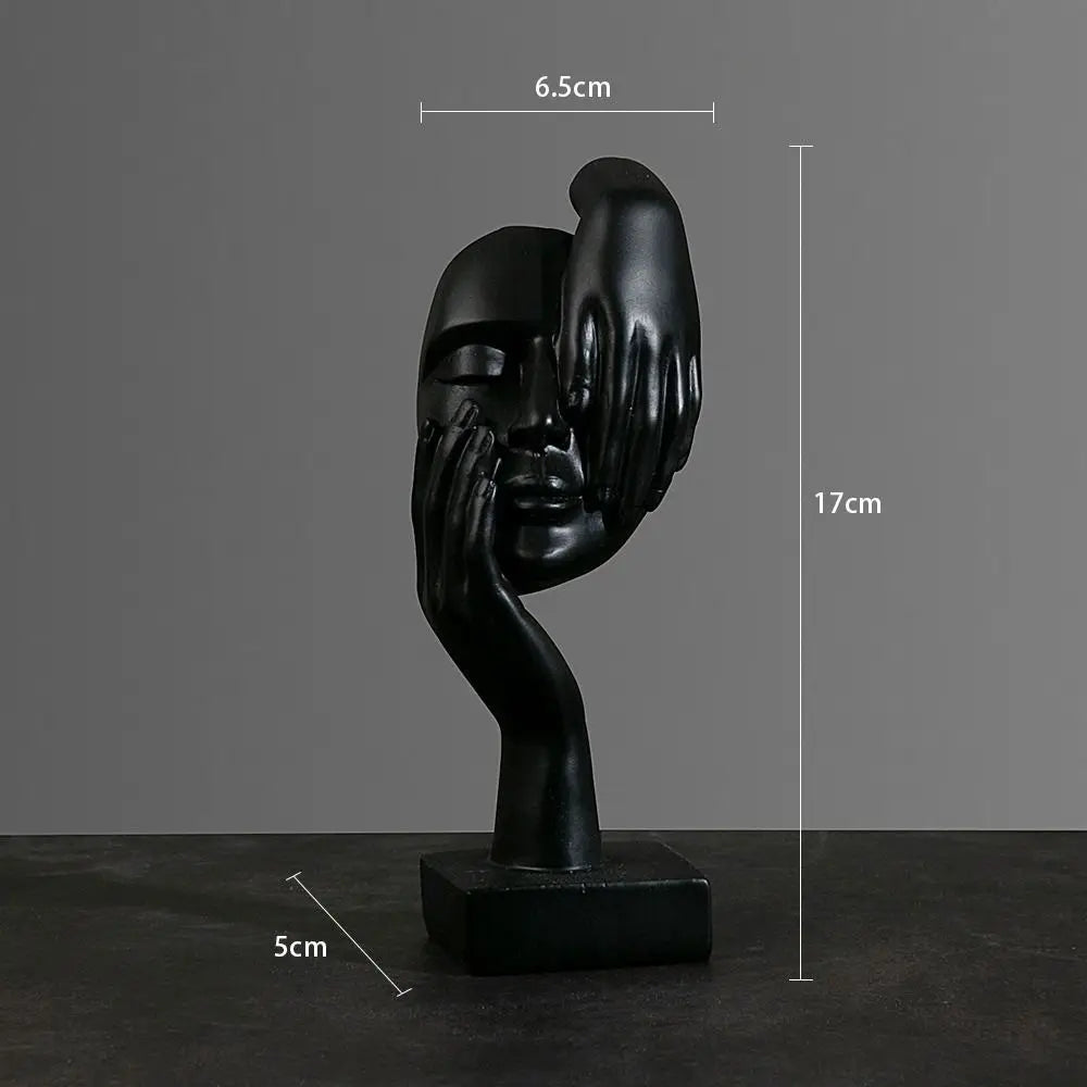 Abstract Face Statue