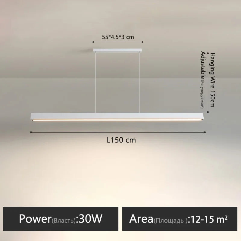 Modern Acrylic Linear Pendant Light