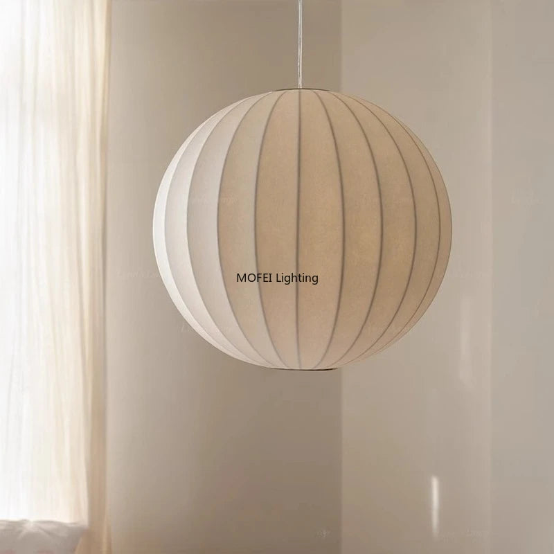 Wabi-Sabi Fabric Pendant Lamp