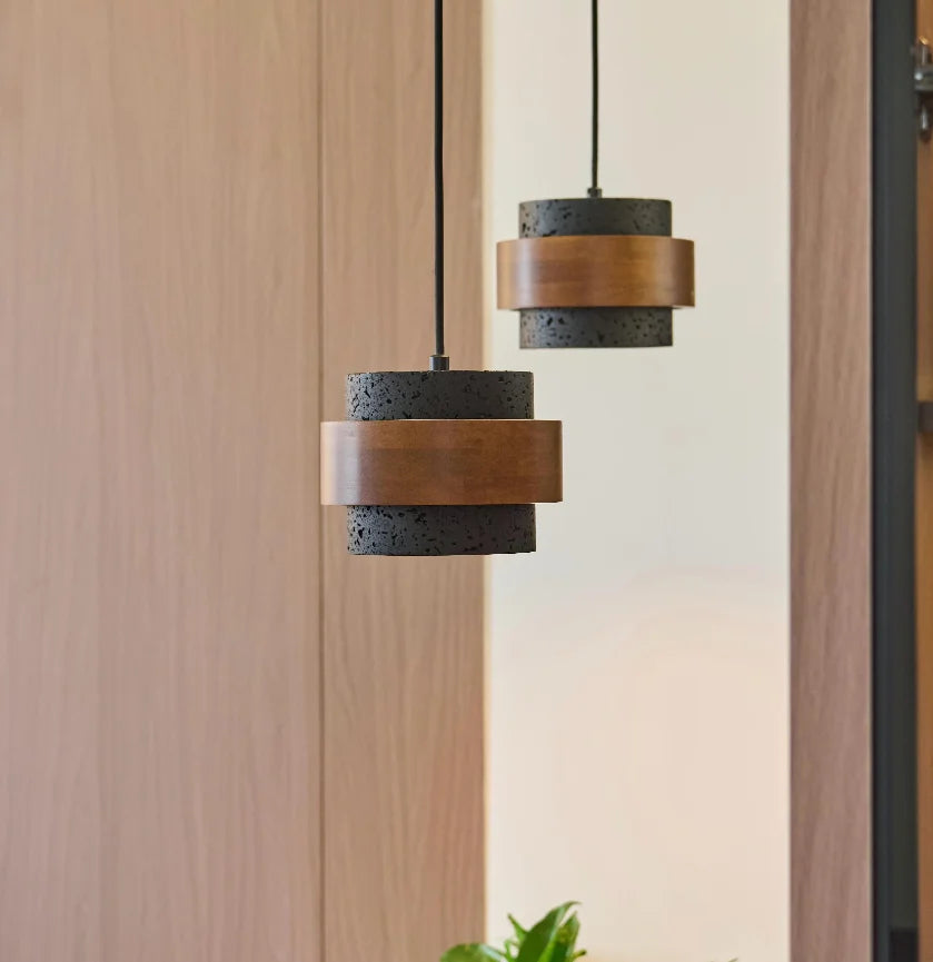 Wabi-Sabi Stone Pendant Lamp