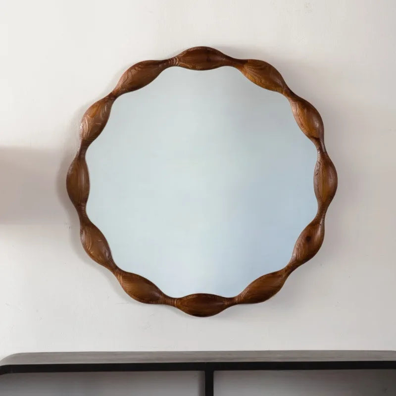 Rustic Asymmetrical Natural Wall Mirror