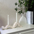 Wabi-Sabi Travertine Candle Holder