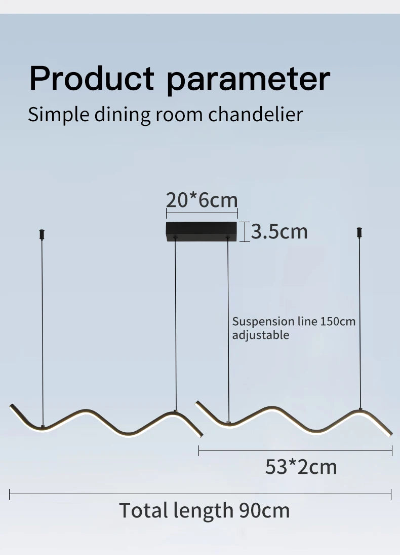 Nordic Linear Pendant Light