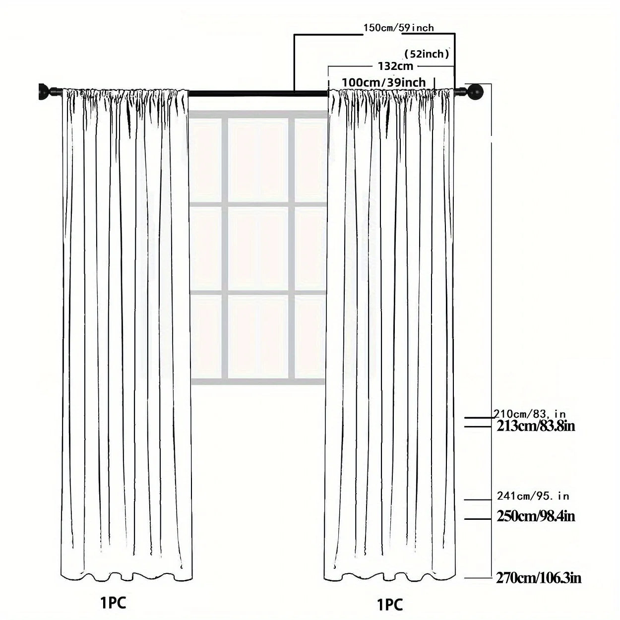 Modern Gauze Sheer Curtains