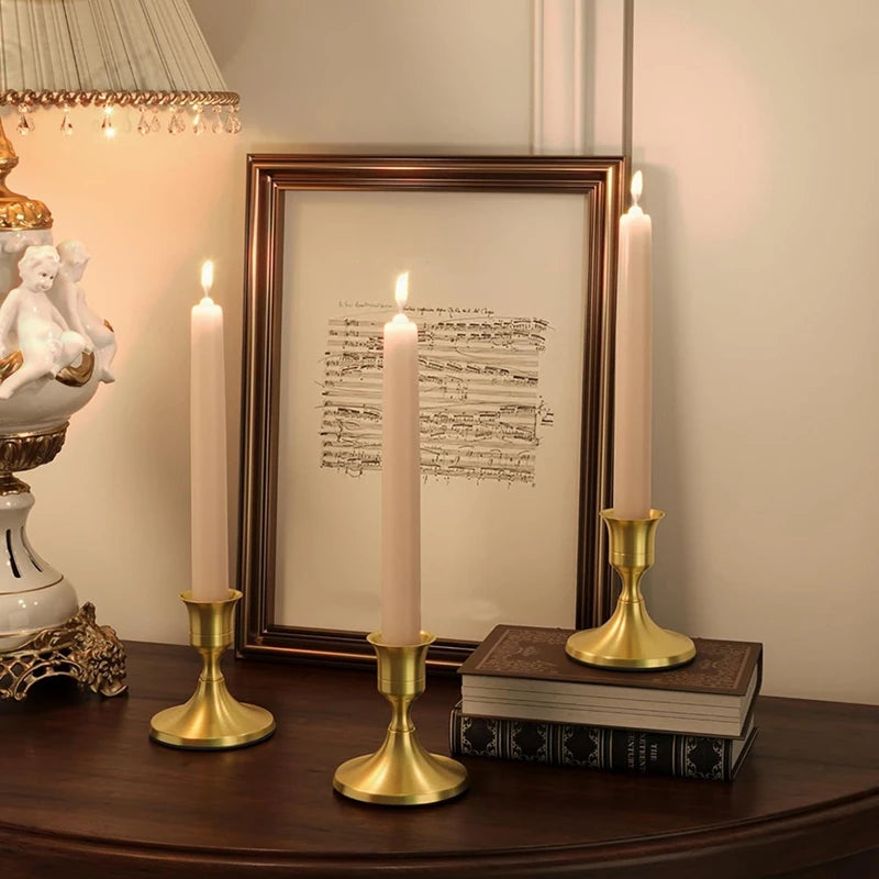 Vintage Brass Candlestick (12-Piece Set)