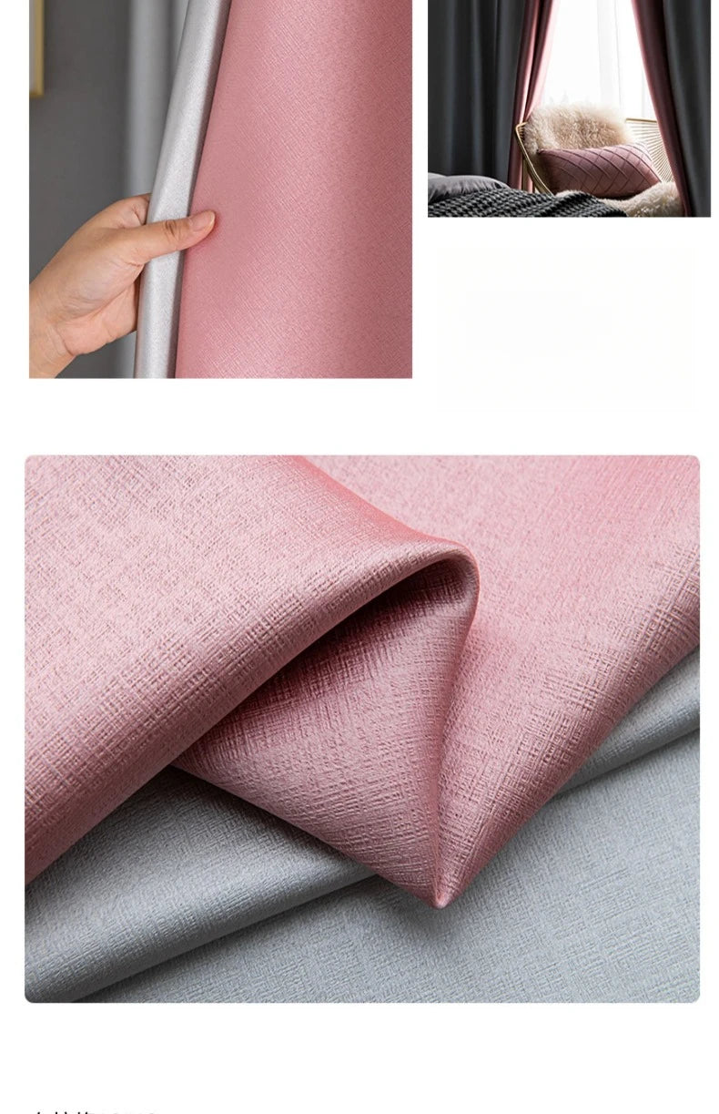 Modern Linen Blackout Curtains