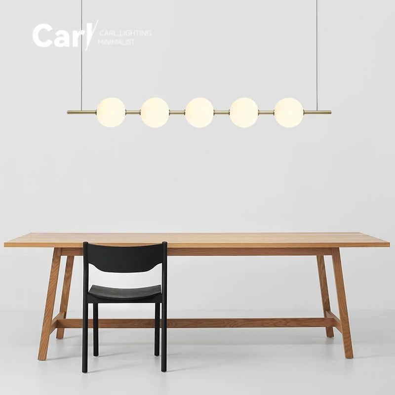 Minimalist Cement Linear Pendant Light