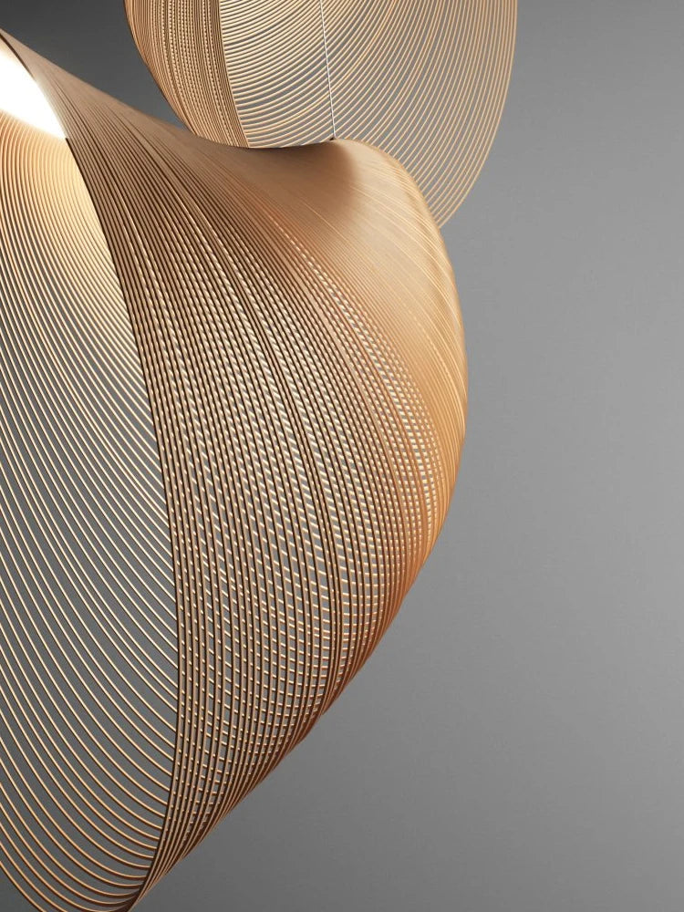 Wabi-Sabi Wood Pendant Lamp