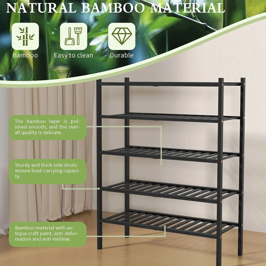 Bamboo Shoe Rack