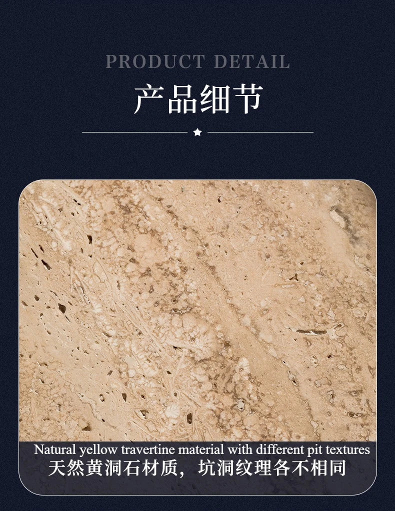 Wabi-Sabi Travertine Bath Set
