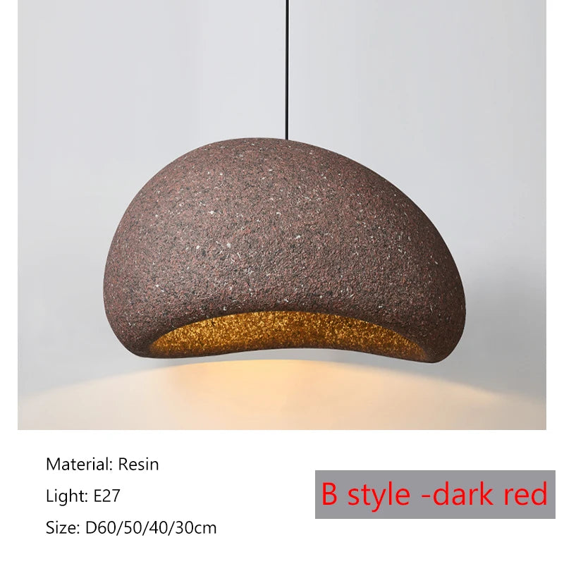 Wabi-Sabi Stone Pendant Chandelier