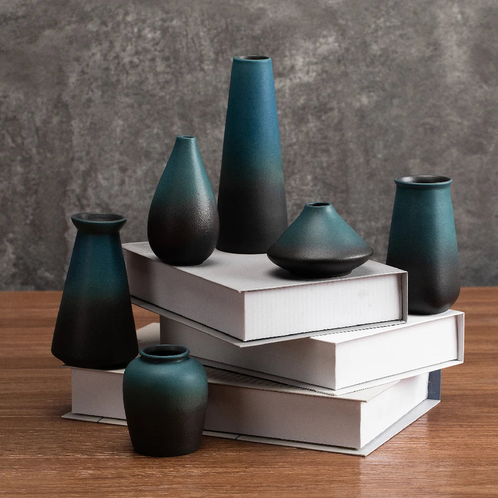 Matte Frosted Ceramic Bud Vase