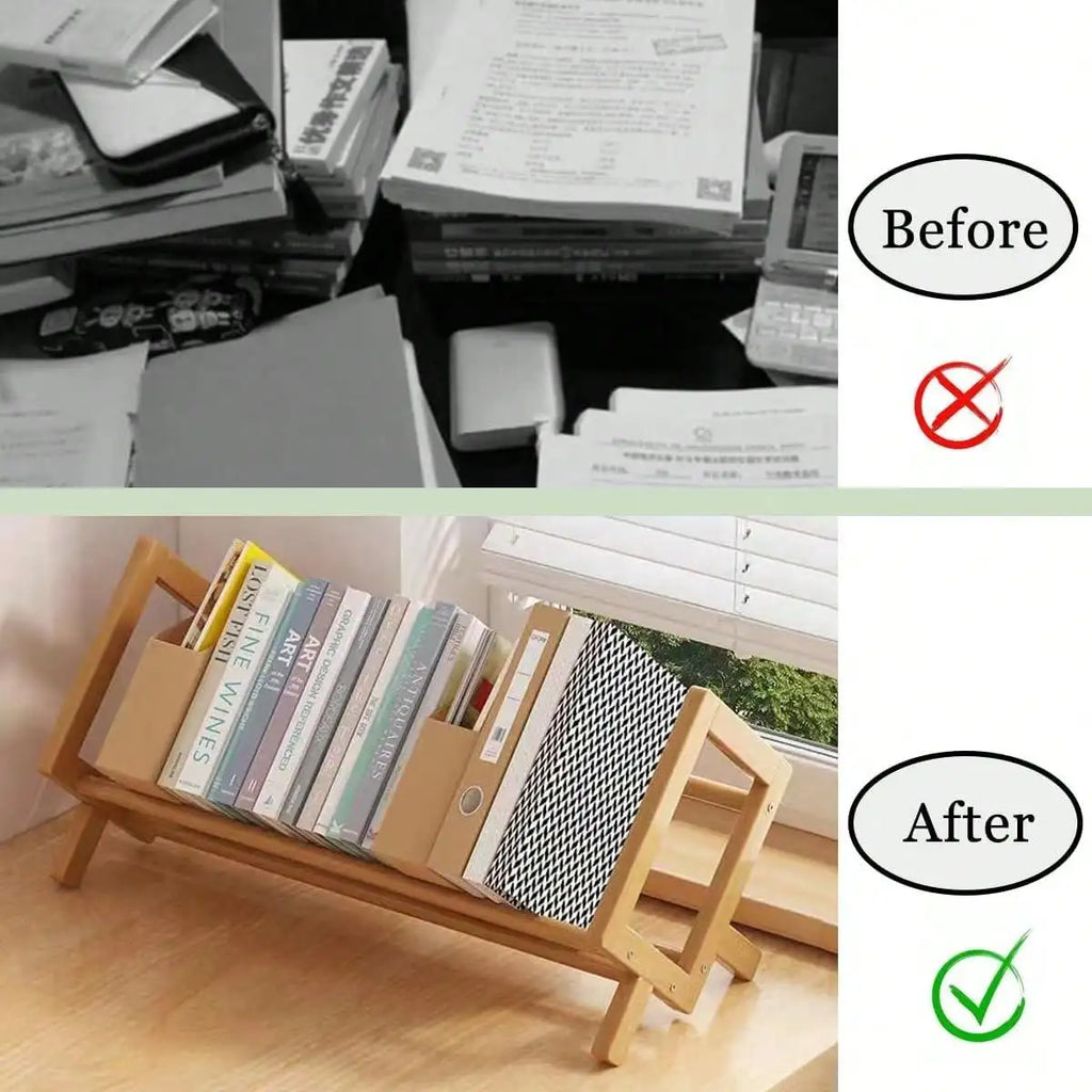 Bamboo Desktop Bookshelf