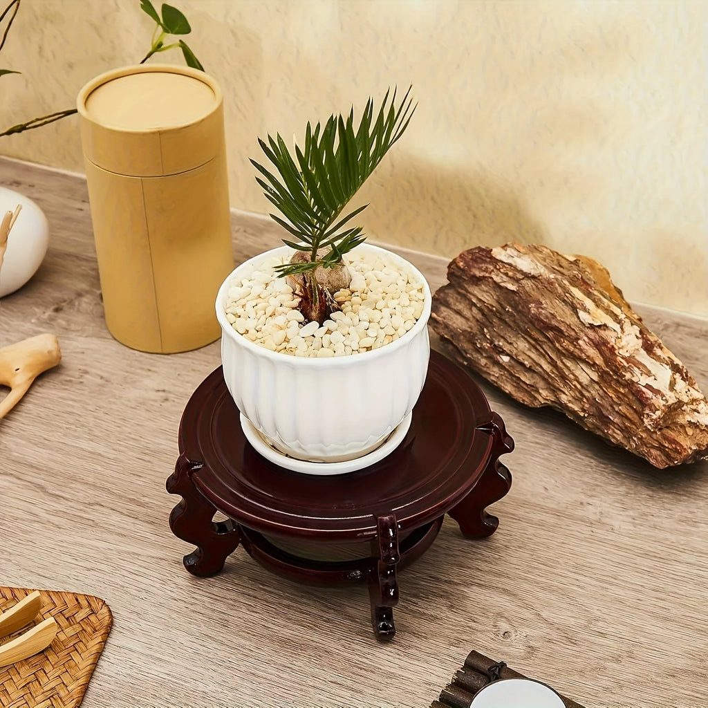 Wood Plant Stand