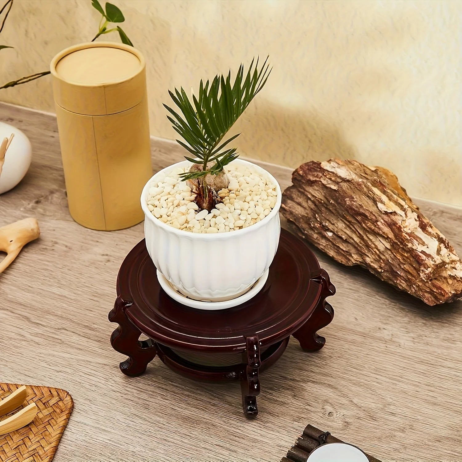 Wood Plant Stand