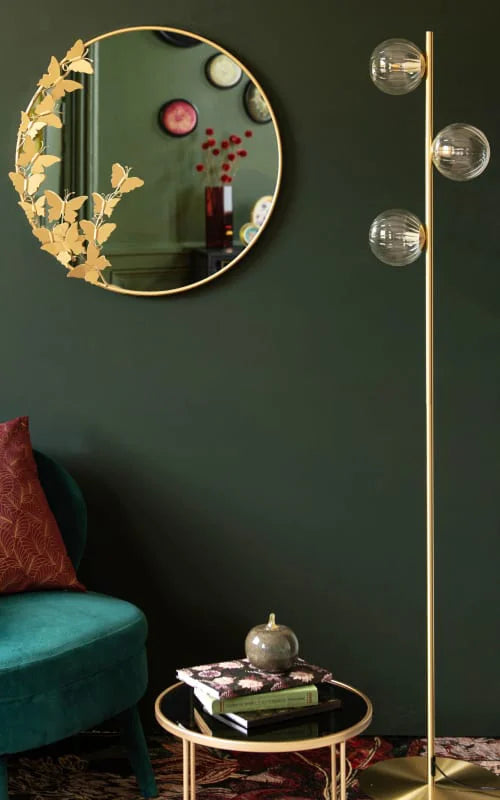 Farmhouse Irregular Gold Wall Mirror