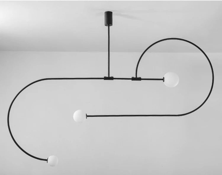 Nordic Glass Arc Pendant Lamp