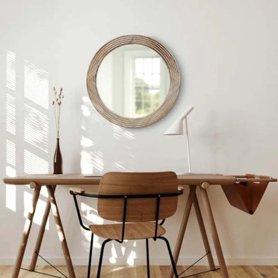 Farmhouse Round Wall Mirror