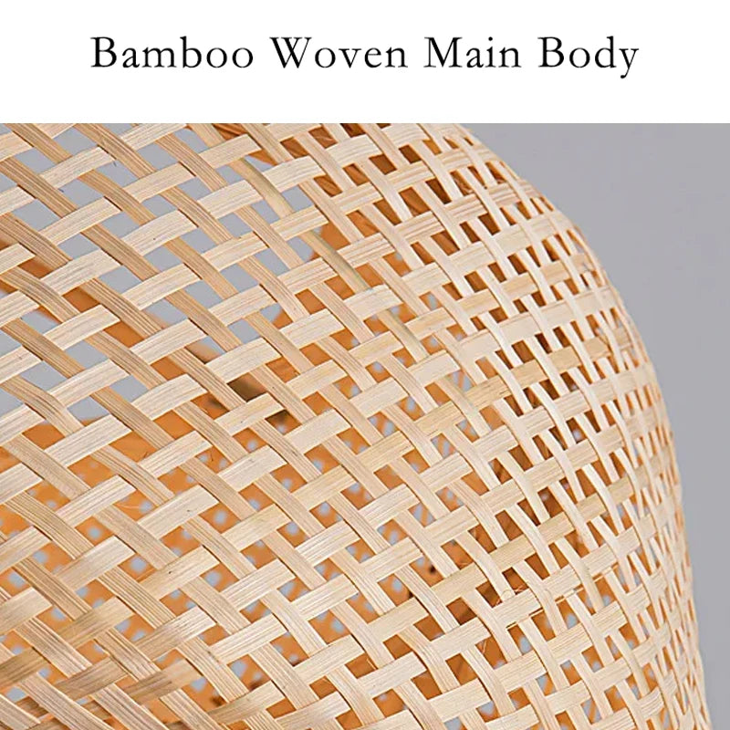 Vintage Bamboo Pendant Chandelier