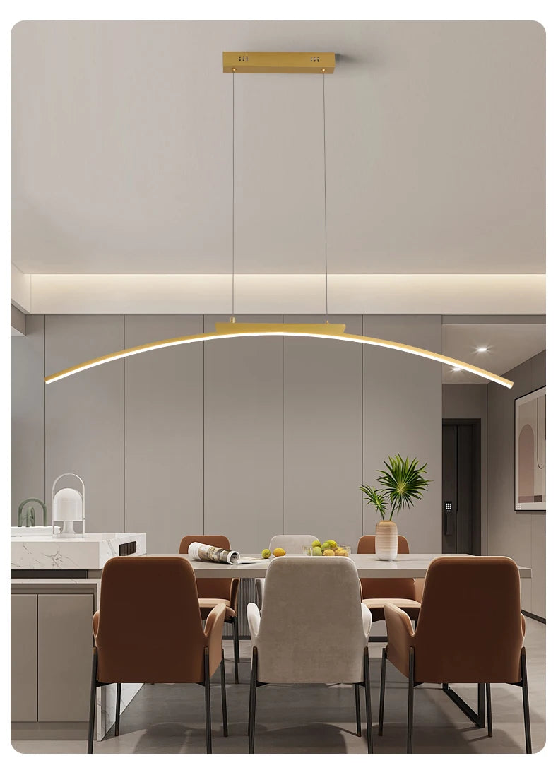 Contemporary Arc Pendant Lamp