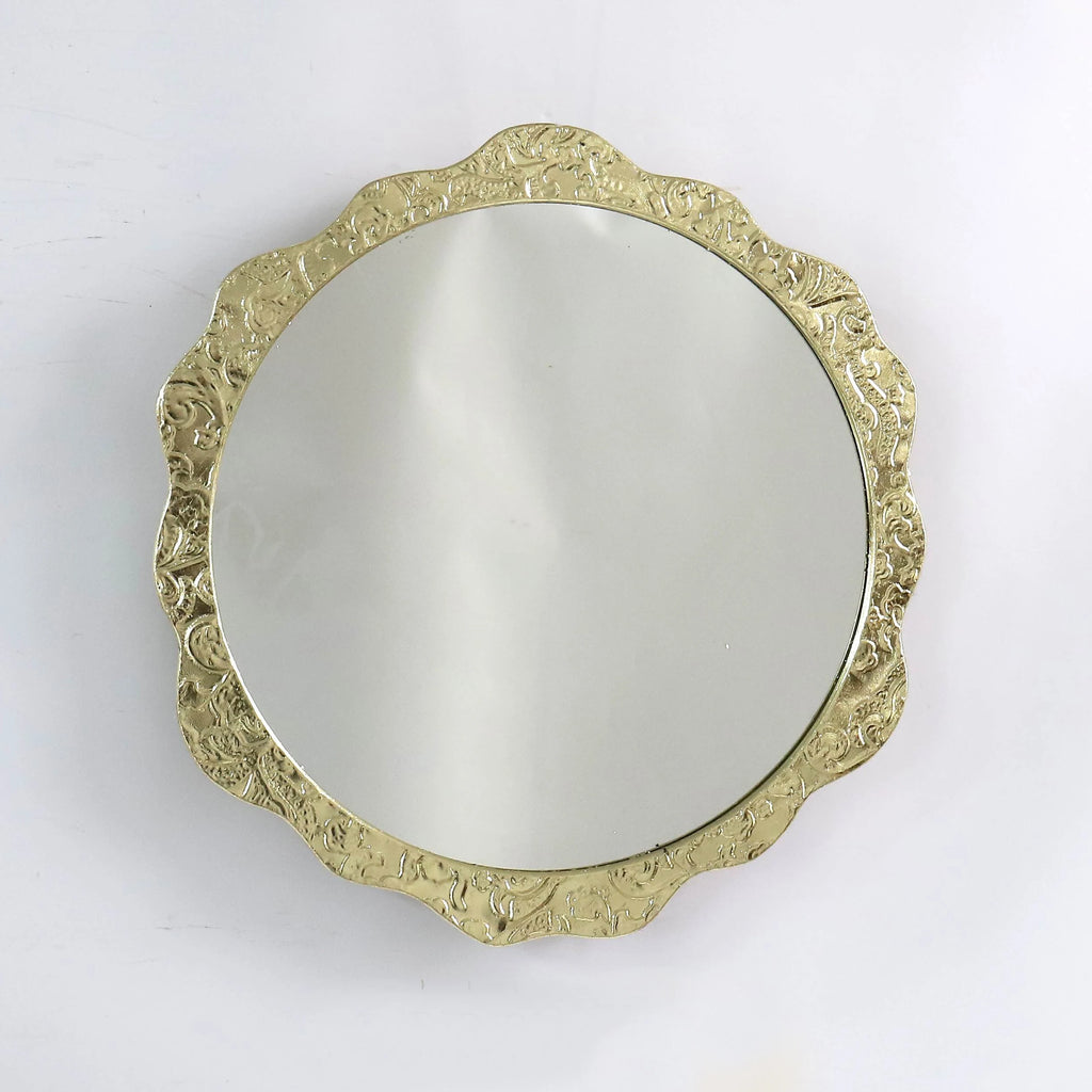 Farmhouse Irregular Gold Wall Mirror