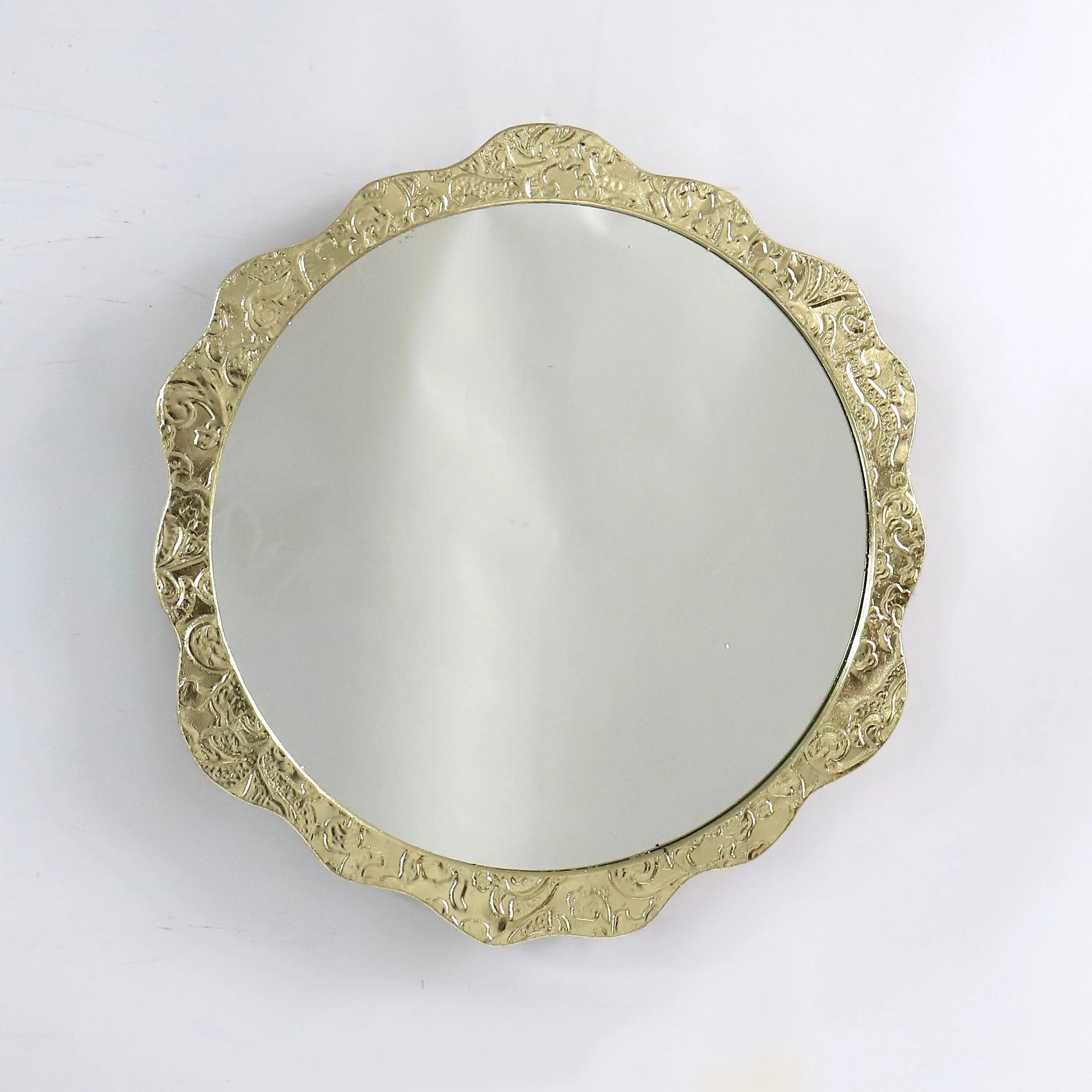 Farmhouse Irregular Gold Wall Mirror