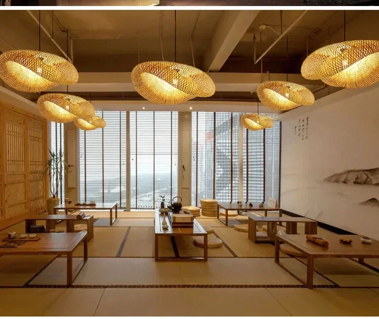 Rattan Pendant Chandelier