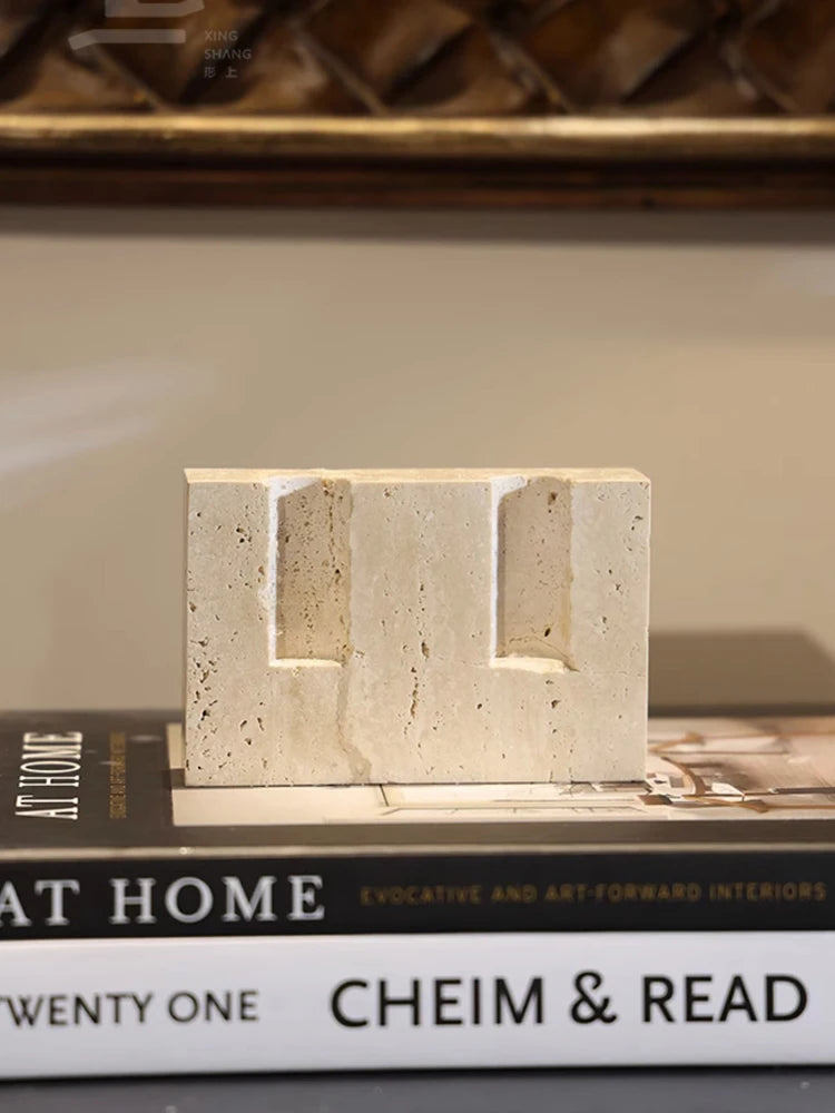 Marble Taper Candle Holder