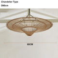 Wabi-Sabi Rattan Pendant Chandelier