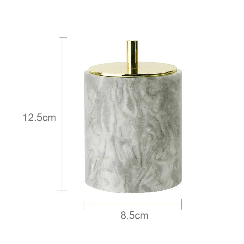 Marble Bathroom Accessory Set