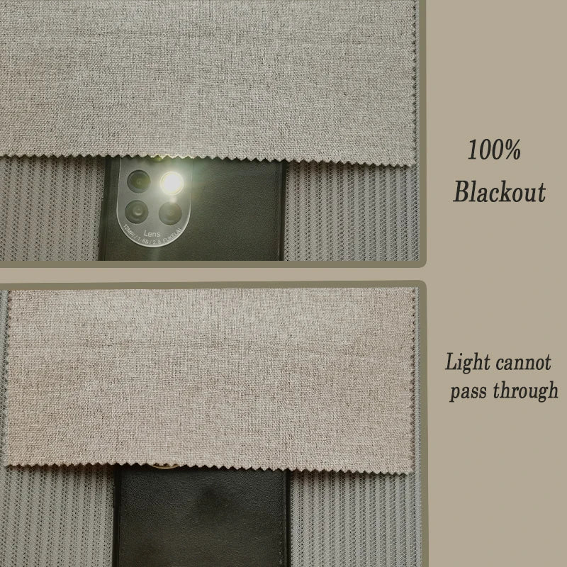 Modern Linen Blackout Curtains
